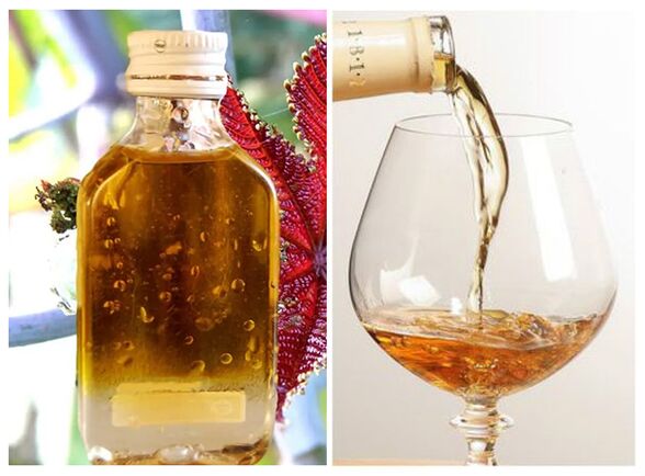 Coñac y aceite de ricino contra los parásitos.