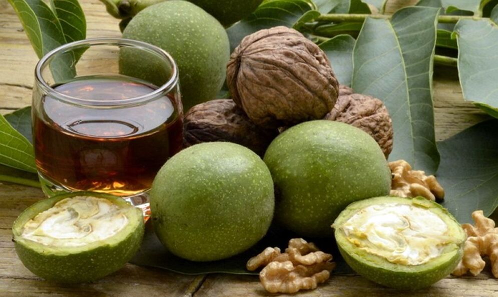 Nueces verdes contra los parásitos